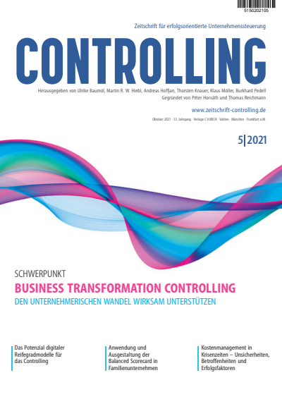 Cover der Zeitschrift für Controlling
