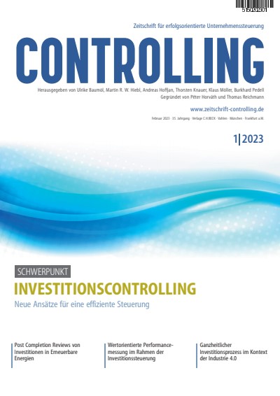 Cover der Zeitschrift des Controllings